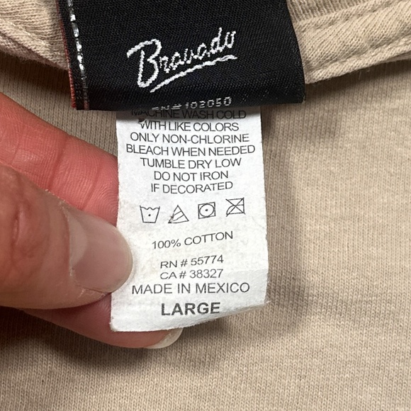 Harley Davidson Motorcycle Kona Hawaiia Pinup Girl Tan Beige T Shirt Mens Large - Picture 9 of 10